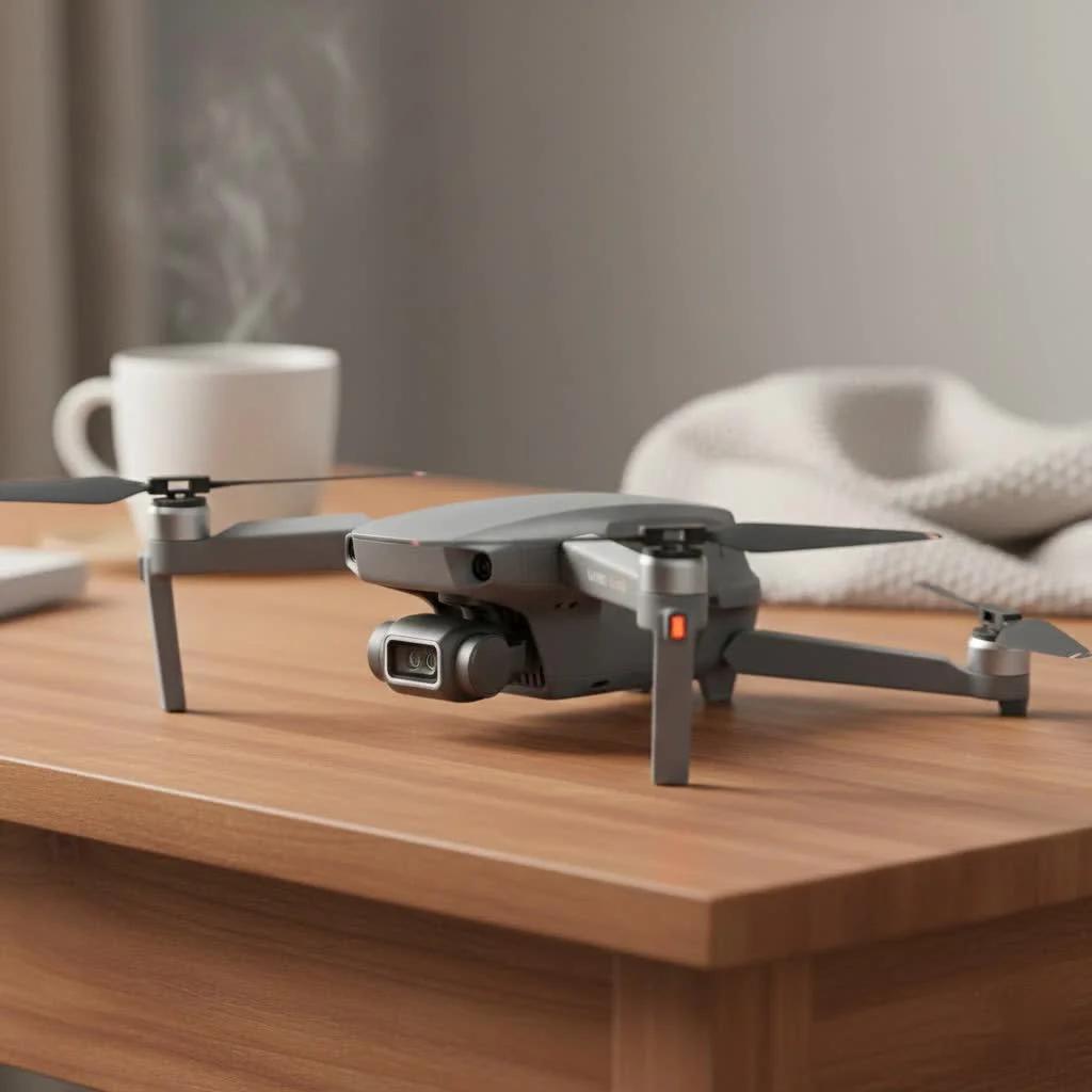 Sky Viper drone flying over a scenic landscape