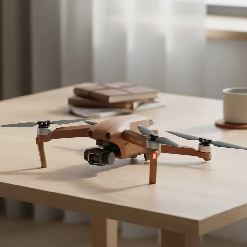 FPV drone racing quadcopter flying through a gate